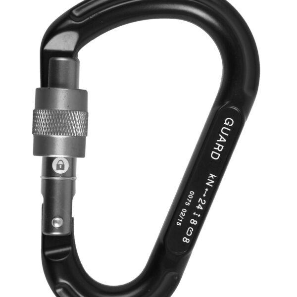 Karabinek Edelweiss GUARD HMS BLACK